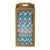 64ct. 3" Blue & Silver Shatterproof Ball Ornaments 2 64ct. 3" Blue & Silver Shatterproof Ball Ornaments -Northlight Shop D322195S 1