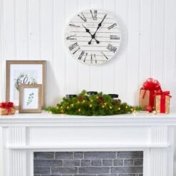 30" Pre-Lit Pine & Pinecone Triple Candelabrum -Northlight Shop D322271S 4