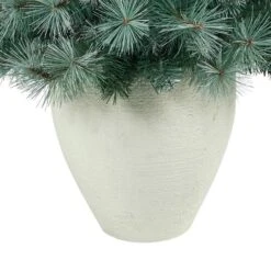 4ft. Pre-Lit Frosted Tip British Columbia Mountain Pine Artificial Christmas Tree With Pinecones, Clear Lights 15 4ft. Pre-Lit Frosted Tip British Columbia Mountain Pine Artificial Christmas Tree With Pinecones, Clear Lights -Northlight Shop D322581S 6