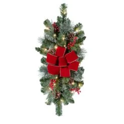 Haute Decor 26" Pre-Lit Classic Staircase Swag -Northlight Shop D348954S 1 1