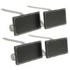Original MantleClip® With Silver Chalkboard Icons, 4ct. -Northlight Shop D349383S 1