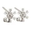 Original MantleClip® Silver Snowflake Icons Stocking Holders, 2ct. 2 Original MantleClip® Silver Snowflake Icons Stocking Holders, 2ct. -Northlight Shop D349402S 1