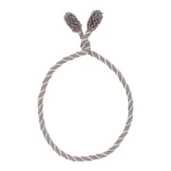 Haute Decor 16" Taupe & White Decorative Twist Ties, 6ct.