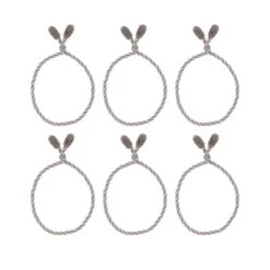 Haute Decor 20" Taupe & White Decorative Twist Ties, 6ct. -Northlight Shop D349503S 2