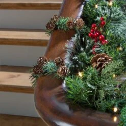 Haute Decor GarlandTies 14" Noble Pine Ties With Pinecones, 20ct. 7 Haute Decor GarlandTies 14" Noble Pine Ties With Pinecones, 20ct. -Northlight Shop D349515S 2