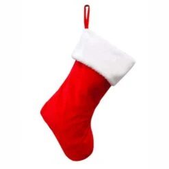 Haute Decor HangRightâ„¢ Christmas Red & White Stocking