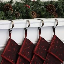 Haute Decor Pewter MantleClip Jr., 4ct. -Northlight Shop D349562S 2