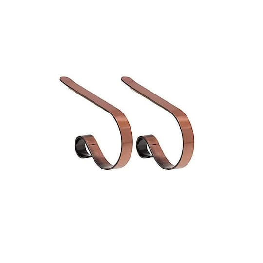 Original MantleClip® Brushed Copper Stocking Holders, 2ct. 4 Original MantleClip® Brushed Copper Stocking Holders, 2ct. - Image 2