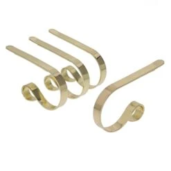 Original MantleClip® Brass Stocking Holders, 4ct. 6 Original MantleClip® Brass Stocking Holders, 4ct. -Northlight Shop D349585S 1 1