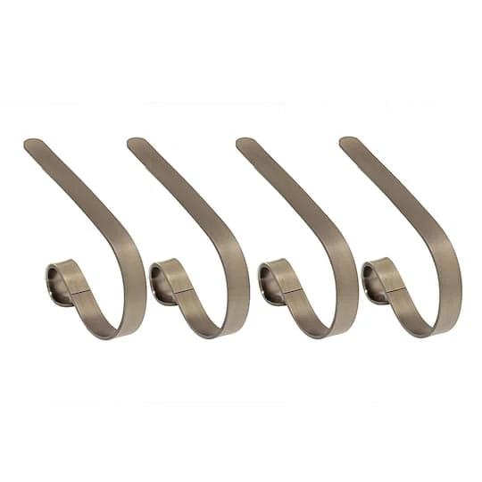 Original MantleClip® Brushed Nickel Stocking Holders, 4ct. 3 Original MantleClip® Brushed Nickel Stocking Holders, 4ct.