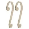 Haute Decor Stocking Scroll® Silver Stocking Holders, 2ct. 2 Haute Decor Stocking Scroll® Silver Stocking Holders, 2ct. -Northlight Shop D349625S 1