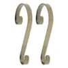 Haute Decor Stocking Scroll® Antique Brass Stocking Holders, 2ct. -Northlight Shop D349626S 1