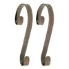 Haute Decor Stocking Scroll® Holly Embossed Oil-Rubbed Bronze Stocking Holders, 2ct. -Northlight Shop D349630S 1