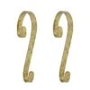 Haute Decor Stocking Scroll® Gold Foil Stocking Holders, 2ct. 1 Haute Decor Stocking Scroll® Gold Foil Stocking Holders, 2ct. -Northlight Shop D349638S 1