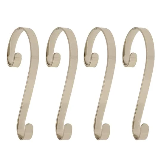 Haute Decor Stocking Scroll® Silver Stocking Holders, 4ct. 3 Haute Decor Stocking Scroll® Silver Stocking Holders, 4ct.