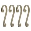 Haute Decor Stocking Scroll® Holly Embossed Antique Brass Stocking Holders, 4ct. -Northlight Shop D349646S 1