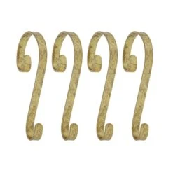 Haute Decor Stocking Scroll® Gold Foil Stocking Holders, 4ct. 6 Haute Decor Stocking Scroll® Gold Foil Stocking Holders, 4ct. -Northlight Shop D349654S 1 1