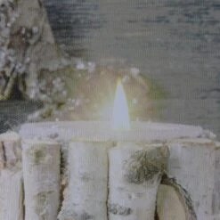 Northlight LED Lighted Country Rustic Winter Christmas Canvas Wall Art -Northlight Shop D361842S 12