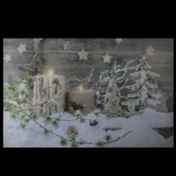 Northlight LED Lighted Country Rustic Winter Christmas Canvas Wall Art -Northlight Shop D361842S 13