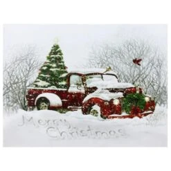 Northlight LED Lighted Truck & Tree Christmas Canvas Wall Art 19 Northlight LED Lighted Truck & Tree Christmas Canvas Wall Art -Northlight Shop D361892S 11