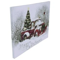 Northlight LED Lighted Truck & Tree Christmas Canvas Wall Art 17 Northlight LED Lighted Truck & Tree Christmas Canvas Wall Art -Northlight Shop D361892S 4