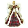 Santa's Workshop 16" Red Plaid Angel Tree Topper -Northlight Shop D362258S 1