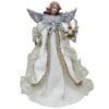 Santa's Workshop 16" Silver & White Elegance Angel Tree Topper 2 Santa's Workshop 16" Silver & White Elegance Angel Tree Topper -Northlight Shop D362296S 1