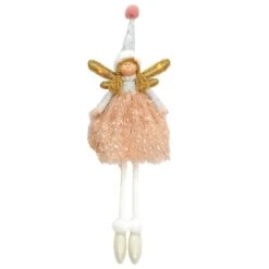 Santa's Workshop 18" Seated Pink Whimsy Angel