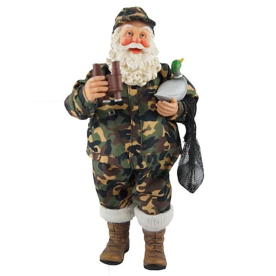 Santa's Workshop 10" Duck Hunter Santa Figurine 3 Santa's Workshop 10" Duck Hunter Santa Figurine