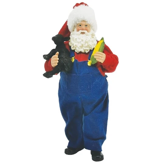 Santa's Workshop 10" Farmer Claus & The Calf Figurine 3 Santa's Workshop 10" Farmer Claus & The Calf Figurine