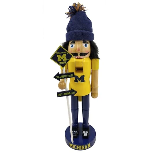 Santa's Workshop 12" Rivalry Nutcracker University Of Michigan 3 Santa's Workshop 12" Rivalry Nutcracker University Of Michigan