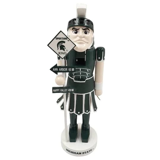 Santa's Workshop 12" Rivalry Nutcracker Michigan State University 3 Santa's Workshop 12" Rivalry Nutcracker Michigan State University