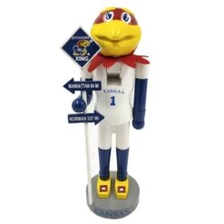 Santa's Workshop 12" University Of Kansas Rivalry Nutcracker