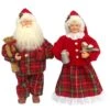 Santa's Workshop 15" Plaid Pajama Clauses Set -Northlight Shop D362465S 1