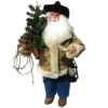 Santa's Workshop 18" Cowboy Santa Holding Tree 1 Santa's Workshop 18" Cowboy Santa Holding Tree -Northlight Shop D362483S 1