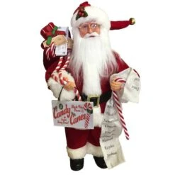 Santa's Workshop 15" Candy Cane Claus 5 Santa's Workshop 15" Candy Cane Claus -Northlight Shop D362486S 1 1