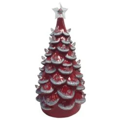 Santa's Workshop 14" NCAA College Team Ceramic LED Christmas Tree Ohio State University 7 Santa's Workshop 14" NCAA College Team Ceramic LED Christmas Tree Ohio State University -Northlight Shop D362575S 1 1