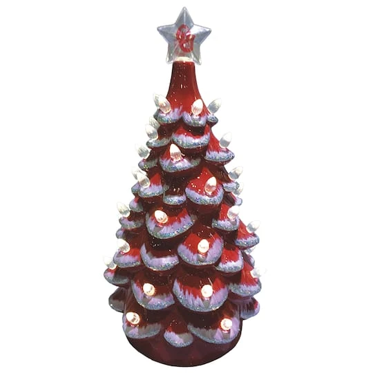 Santa's Workshop 14" NCAA College Team Ceramic LED Christmas Tree University Of Oklahoma 3 Santa's Workshop 14" NCAA College Team Ceramic LED Christmas Tree University Of Oklahoma