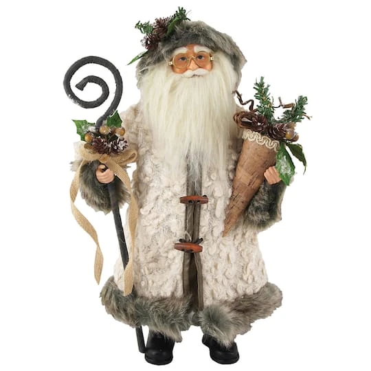 Santa's Workshop 16" Gathering Woodsman Santa Figure 4 Santa's Workshop 16" Gathering Woodsman Santa Figure - Image 2