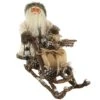 Santa's Workshop 19" Woodsman Santa On Mushing Sled Figure -Northlight Shop D362607S 1