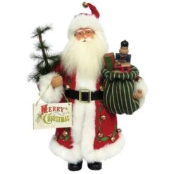 Santa's Workshop 15.5" Merry Christmas Santa Claus Figure 5 Santa's Workshop 15.5" Merry Christmas Santa Claus Figure -Northlight Shop D362608S 1 1