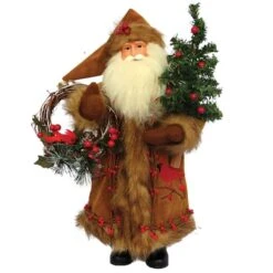 Santa's Workshop 15.5" Cardinal & Berries Santa Figure 5 Santa's Workshop 15.5" Cardinal & Berries Santa Figure -Northlight Shop D362610S 1 1