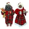 Santa's Workshop 15" Mr. & Mrs. Claus In Pajamas Figure Set -Northlight Shop D362642S 1