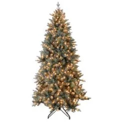 7.5ft. Pre-Lit Blue Spruce Artificial Christmas Tree, Clear Lights 5 7.5ft. Pre-Lit Blue Spruce Artificial Christmas Tree, Clear Lights -Northlight Shop D362708S 1 1