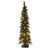 5ft. Pre-Lit Artificial Pencil Christmas Tree, Clear Lights -Northlight Shop D362716S 1