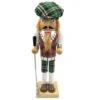 Santa's Workshop 14" Green Plaid Golfer Nutcracker 1 Santa's Workshop 14" Green Plaid Golfer Nutcracker -Northlight Shop D362797S 1