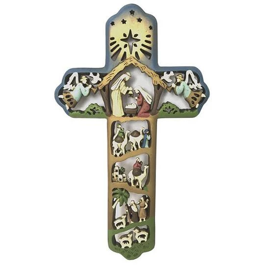 Santa's Workshop 12" Nativity Cross 3 Santa's Workshop 12" Nativity Cross