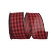Reliant 2.5" X 25yd. Cabin Buffalo Check Wired Ribbon 2 Reliant 2.5" X 25yd. Cabin Buffalo Check Wired Ribbon -Northlight Shop D376720S 1