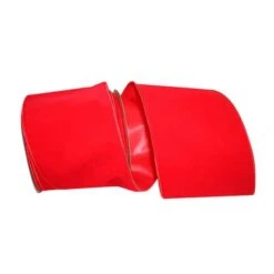 JAM Paper 6" X 25yd. Velvet Wired Heavy Commercial Ribbon Red 7 JAM Paper 6" X 25yd. Velvet Wired Heavy Commercial Ribbon Red -Northlight Shop D376831S 1 1
