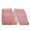 JAM Paper 2.5" X 20yd. Wired Candy Cane Glitter Diagonal Stripe Ribbon